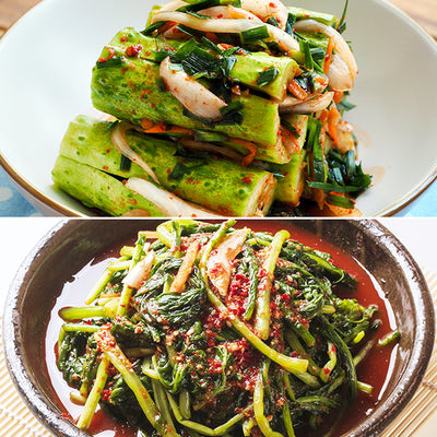 Yeoncheon Mi-geum-chi Cucumber Kimchi + Young Radish Water Kimchi + White Kimchi_Korea Direct Delivery B