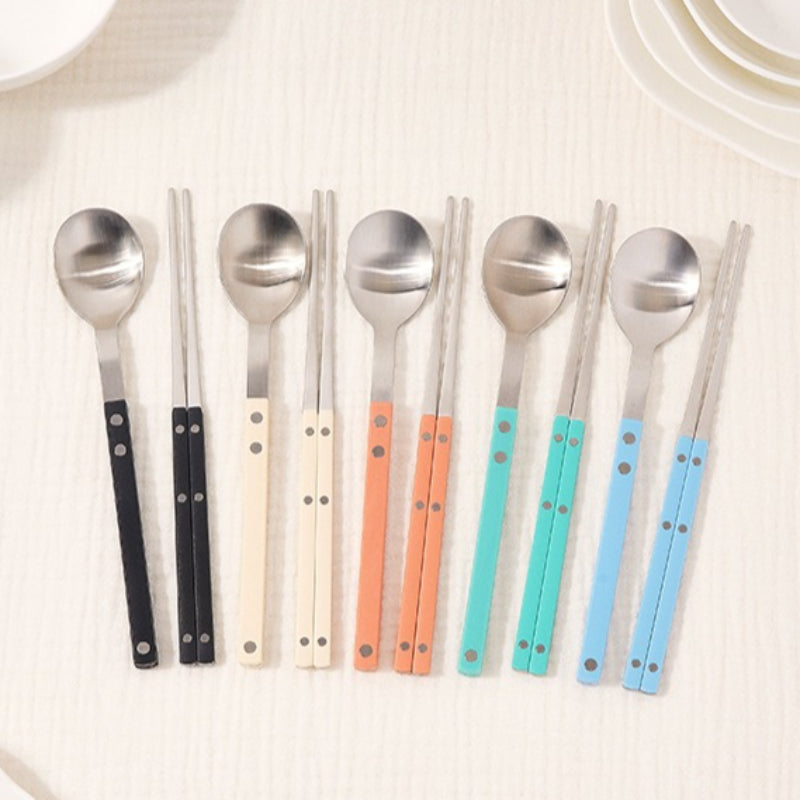 Sentier Satin Spoon + Chopstick Set Sky