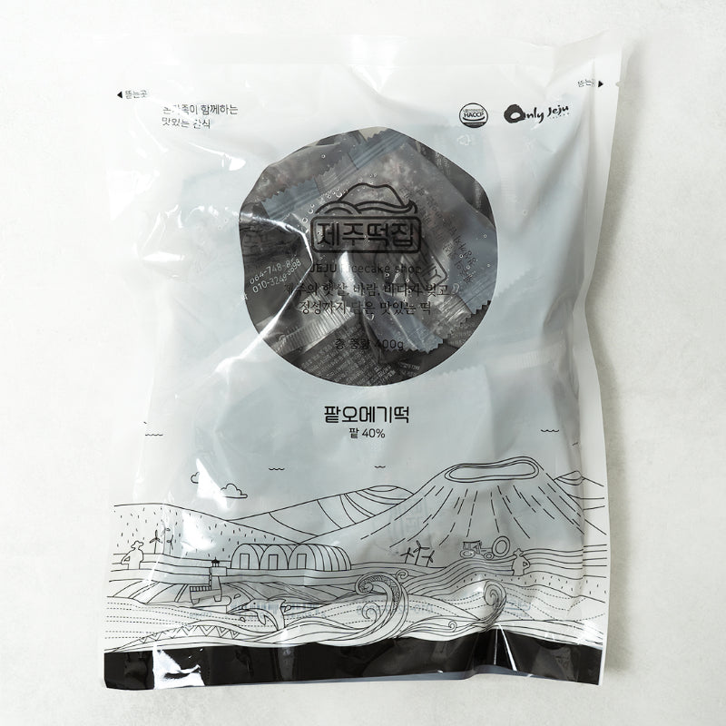 [Jeju Tteokjip] Jeju Traditional Red Bean Omegi Rice Cake (40g x 10 pieces)