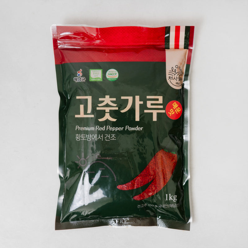 [2025년산][천사애땅] 해남 고춧가루 매운맛 1kg