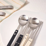 Sentier Satin Spoon + Chopstick Set Vanilla