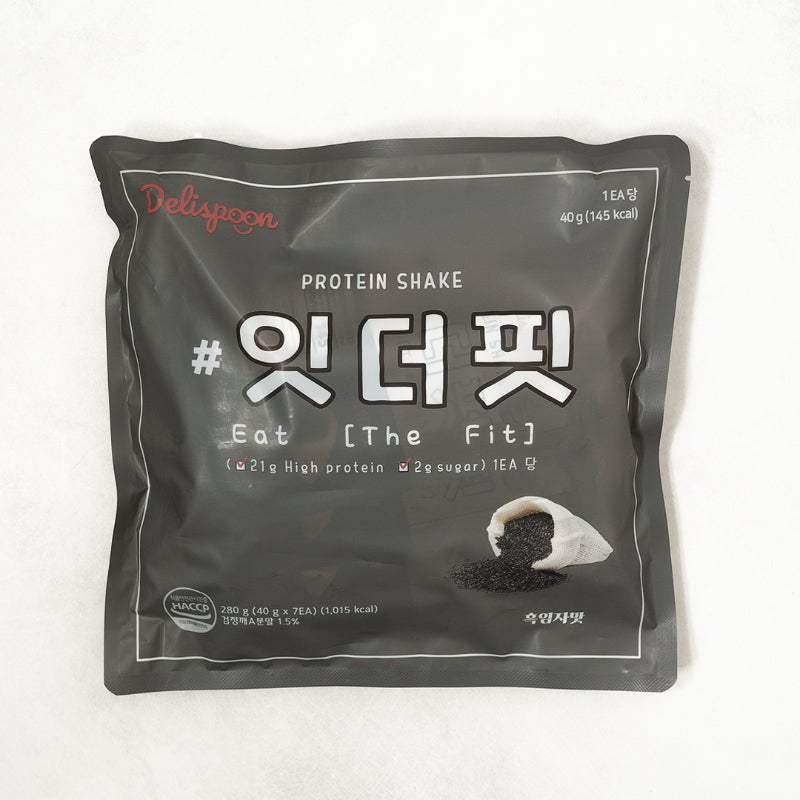 Eat The Fit Shake - Black Sesame Flavor 280g (40g x 7 packs)