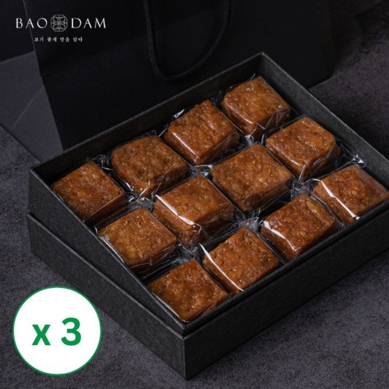 [바오담] 개성약과 패스츄리 360g (30g x 12구) 선물세트 x 3박스_무료배송 (묶음)