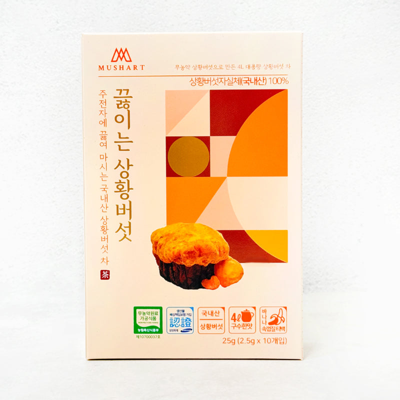 [솔룸바이오텍] 끓이는 상황버섯 (2.5g x 10ea) x 4 박스_무료배송 (묶음)