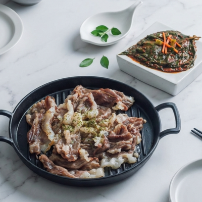 [울타리] 차돌박이 1lb x 2팩ㅣ*증정* [예소담] 생깻잎 김치 400g (묶음)