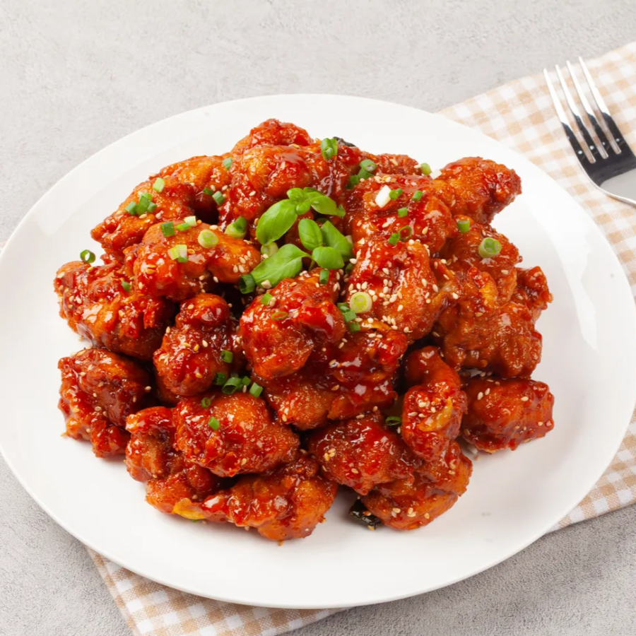 [비비고] 양념치킨 (Crunchy Chicken w/ Sweet & Spicy Sauce) 18oz