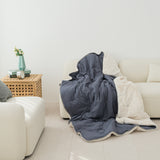 [한국직배송 E] 한길침장 극세사 담요 에코 SS/Q (색상:민트/차콜/소라)