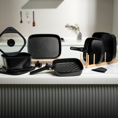 [한국직배송 B] 보오글 프리미엄 쿡웨어 14종세트 (블랙/버건디/베이지/그린)