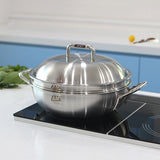 [Korea Direct Delivery A] AMT 316Ti 5-Ply Sharp Stainless Steel Wok, 28cm