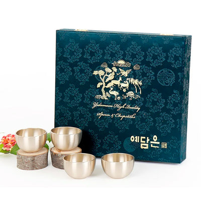 [Yedam-eun] Bangjja Drinkware Set (soju cup) 4p - Free Delivery