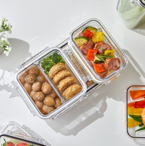 [한국직배송 D] 고트만 네오크리스탈락 트라이탄 밀폐용기 10종 화이트/블랙