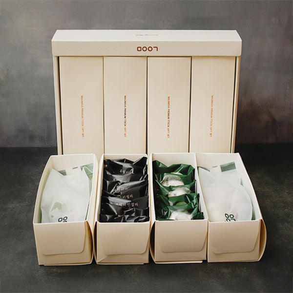 [마음이가] 선물세트 2박스-A형(흑임자인절미+콩쑥개떡+앙꼬절편+모듬영양떡) 1360g + B형(꿀떡+바람떡+흑임자인절미+옛날찹쌀떡) 1800g_무료배송특가 (묶음)