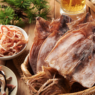 Pohang Jukdo Market Premium Dried Squid 10 pc + (*option) Dried Flounder (200g x 2)_ Korea Direct Delivery A