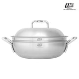 [Korea Direct Delivery A] AMT 316Ti 5-Ply Sharp Stainless Steel Wok, 28cm