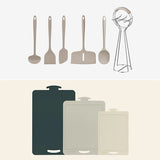 Harmony Silicone Kitchen Tool Set (4pcs) + Harmony Cutting Board Set (3pcs) Option_Korea Direct Delivery A