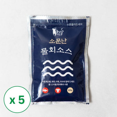 Famous Mulhoe (cold raw fish soup) Sauce 100g x 5 Packs
