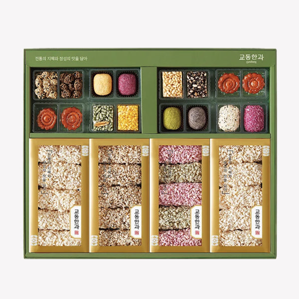 [한국직배송 C] 교동한과 하늘연달 + 교동복 + 교동만남 3단 선물세트