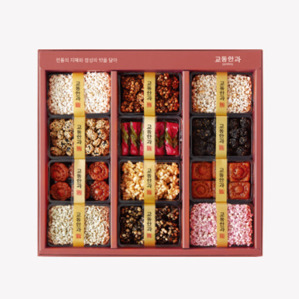 [한국직배송 C] 교동한과 하늘연달 + 교동복 + 교동만남 3단 선물세트