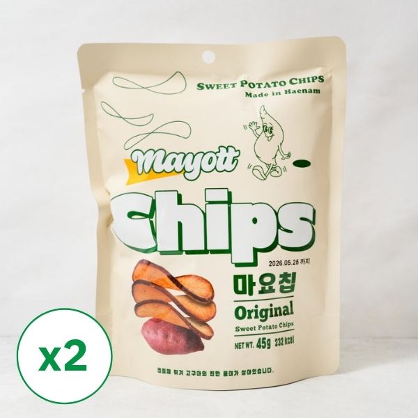 [해남참농가] 해남산 생고구마로 만든 마요칩 45g x 2팩 (묶음)
