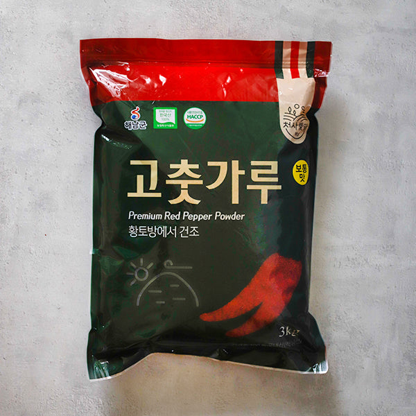 [2025년산][천사애땅] 해남 고춧가루 보통맛 3kg_무료배송