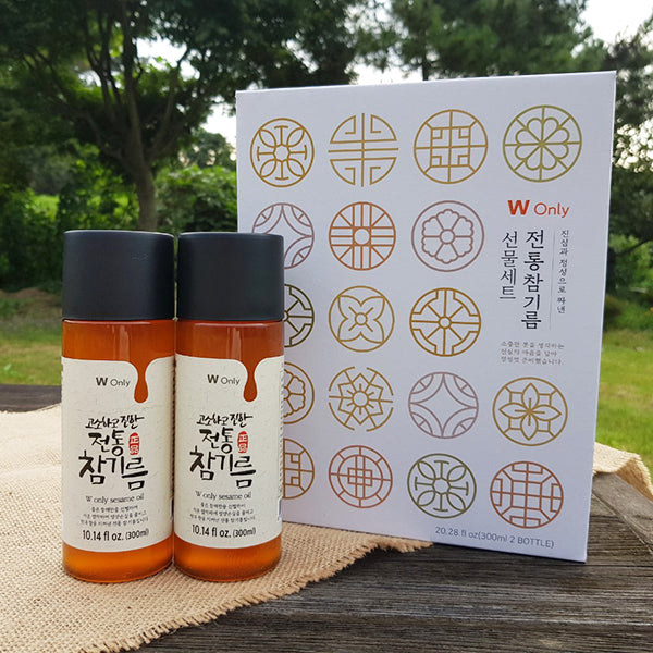芝麻油礼品套装 600毫升(300毫升 x 2瓶)X 3_免运费(套装)