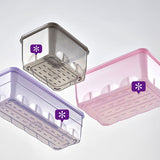 Freezer Container One-Meal Set 9P(Pink/Lavender/Gray)_Korea Direct Delivery B
