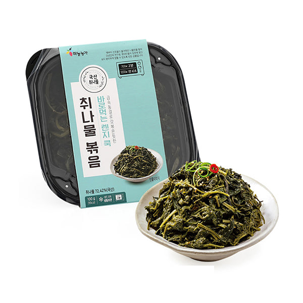 [하늘농가] 그대로 데워먹는 취나물 볶음 100g x 4팩 (묶음)_타임딜