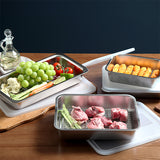 [Korea Direct Delivery A] Altenbach Stainless Steel Tray with Rack (Set of 4)