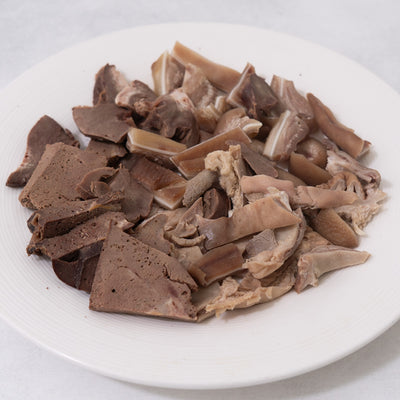 Steamed Pig Offal Assortment - 4 Types (Buche, Ear, Tripe, Liver) - 9oz