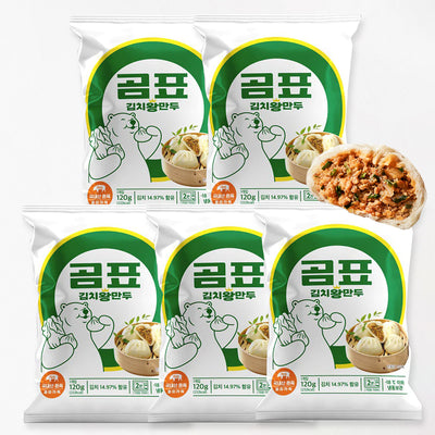 [Gamegol Food] GomPyo Kimchi Jumbo Dumpling (1pc) 120g x 5 Pack (Set)
