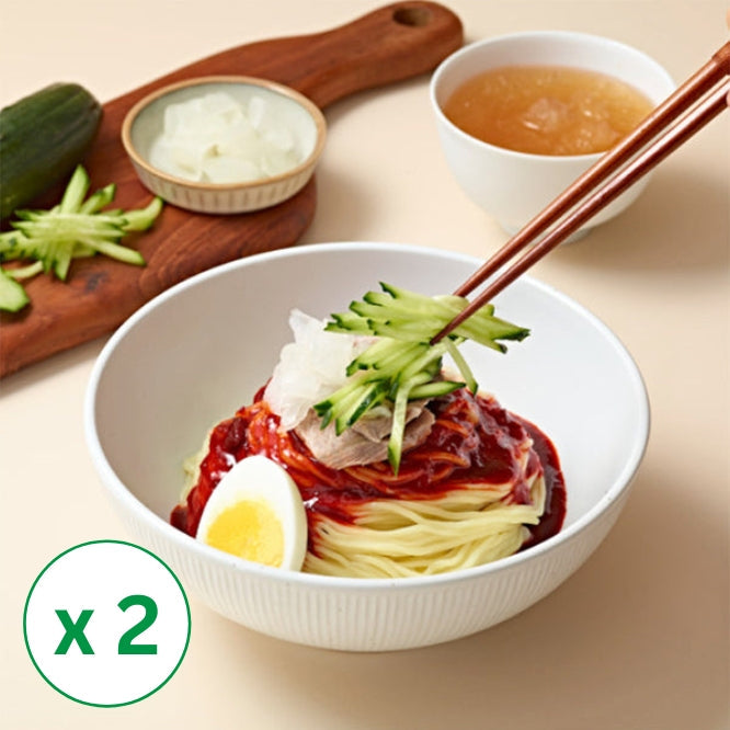 Jeju Sanbang Bibim Cold Noodle 806g x 2 Pack (Set)