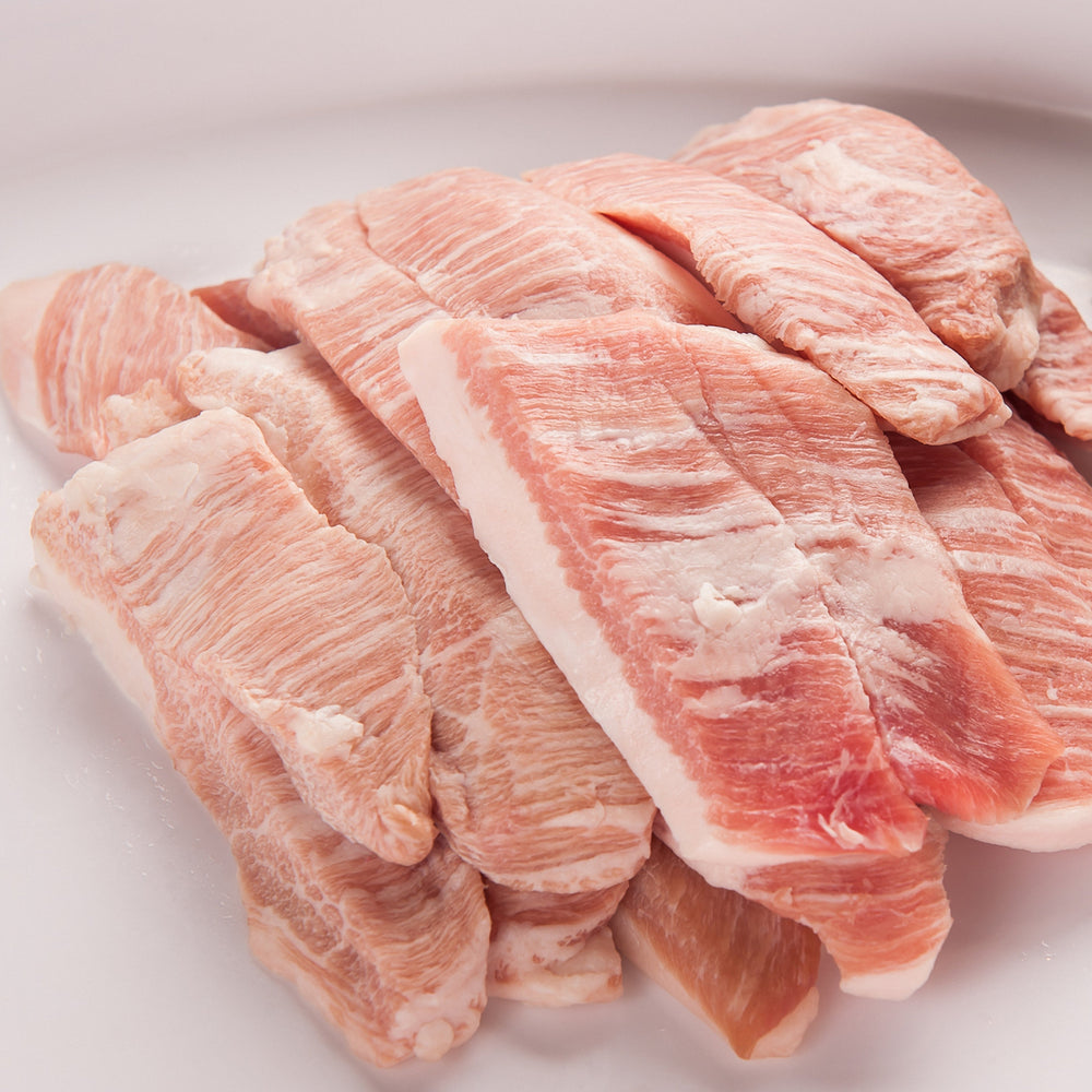 Sliced Pork Jowl 1lb x 3pk (Set)