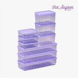 Freezer Container One-Meal Set 9P(Pink/Lavender/Gray)_Korea Direct Delivery B

