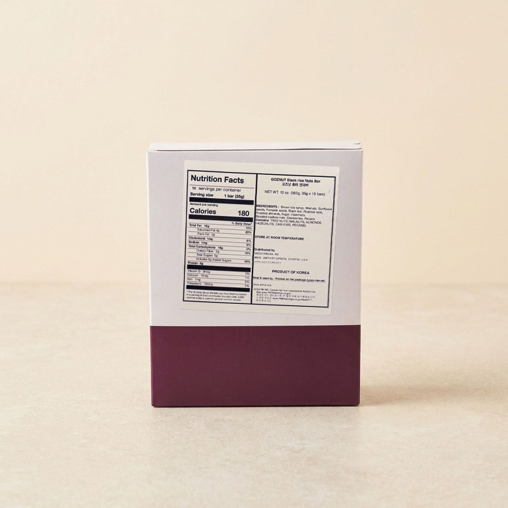 [이른비] 고즈넛 흑미 견과바 350g (35gx10)