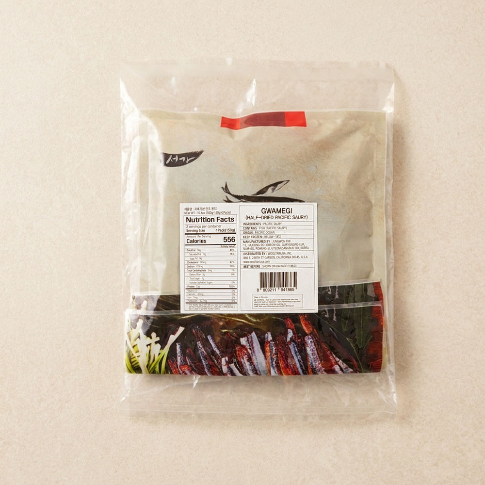 Pohang Half-Dried Pacific Saury 300g