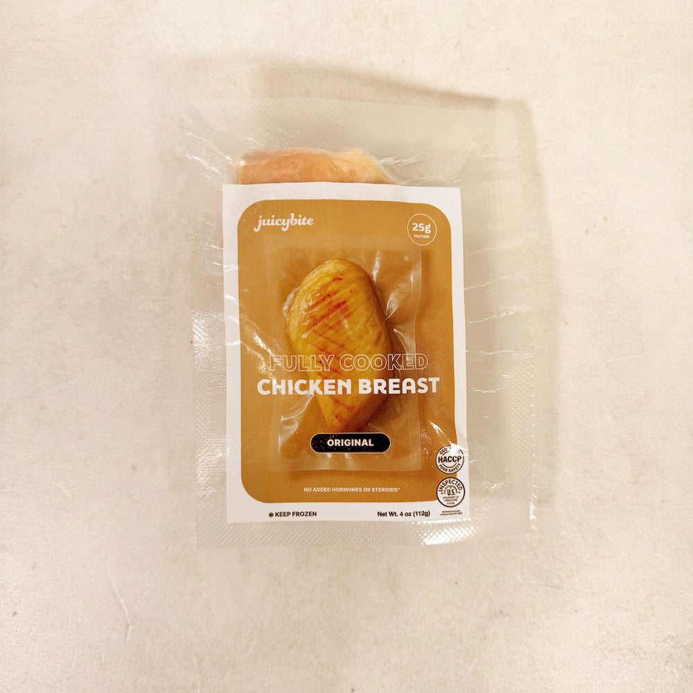 [Juicybite] 한국식 닭가슴살 오리지널 (Original) 4oz x 2팩 + 닭가슴살 바베큐맛 (Secret BBQ) 4oz x 2팩 (묶음)_타임딜