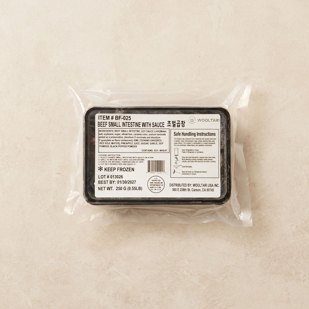 [울타리] 초벌 곱창구이 250g (Beef Small Intestine With Sauce)