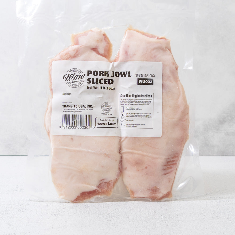 Sliced Pork Jowl 1lb x 3pk (Set)