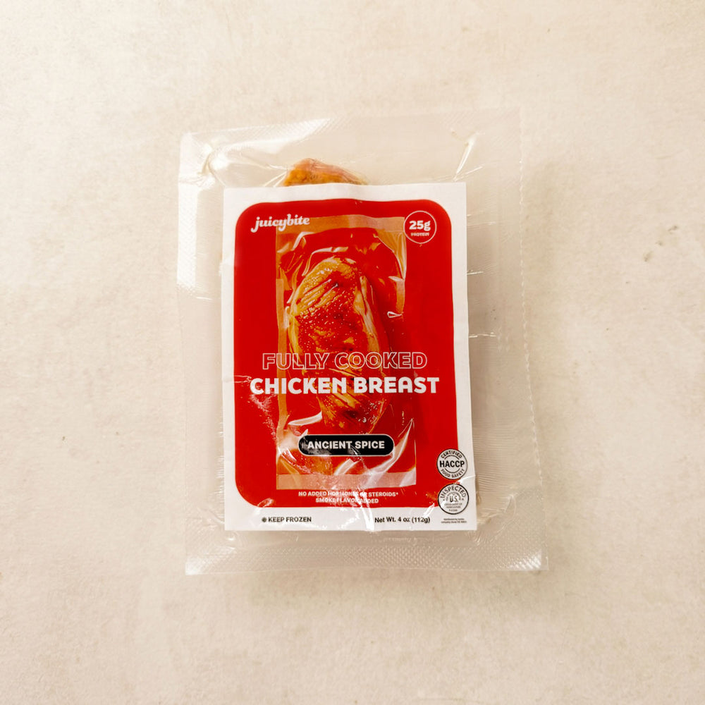 [Juicybite] 한국식 닭가슴살 오리지널 (Original) 4oz x 2팩 + 닭가슴살 바베큐맛 (Secret BBQ) 4oz x 2팩 (묶음)_타임딜