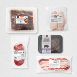 [울타리] 육뿔 양념갈비 3lb + 양념 벌집 돼지목살 2lb + 통삼겹살 2lb + 항정살 1lb + 차돌박이 1lb (묶음)_무료배송특가