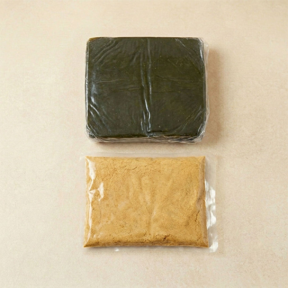 [Maumiga] Flat Sheet Mugwort Injeolmi Kit 2kg x 2 + Pumpkin Injeolmi Kit 2kg x 2 _Free Shipping in the 2nd WK/ July