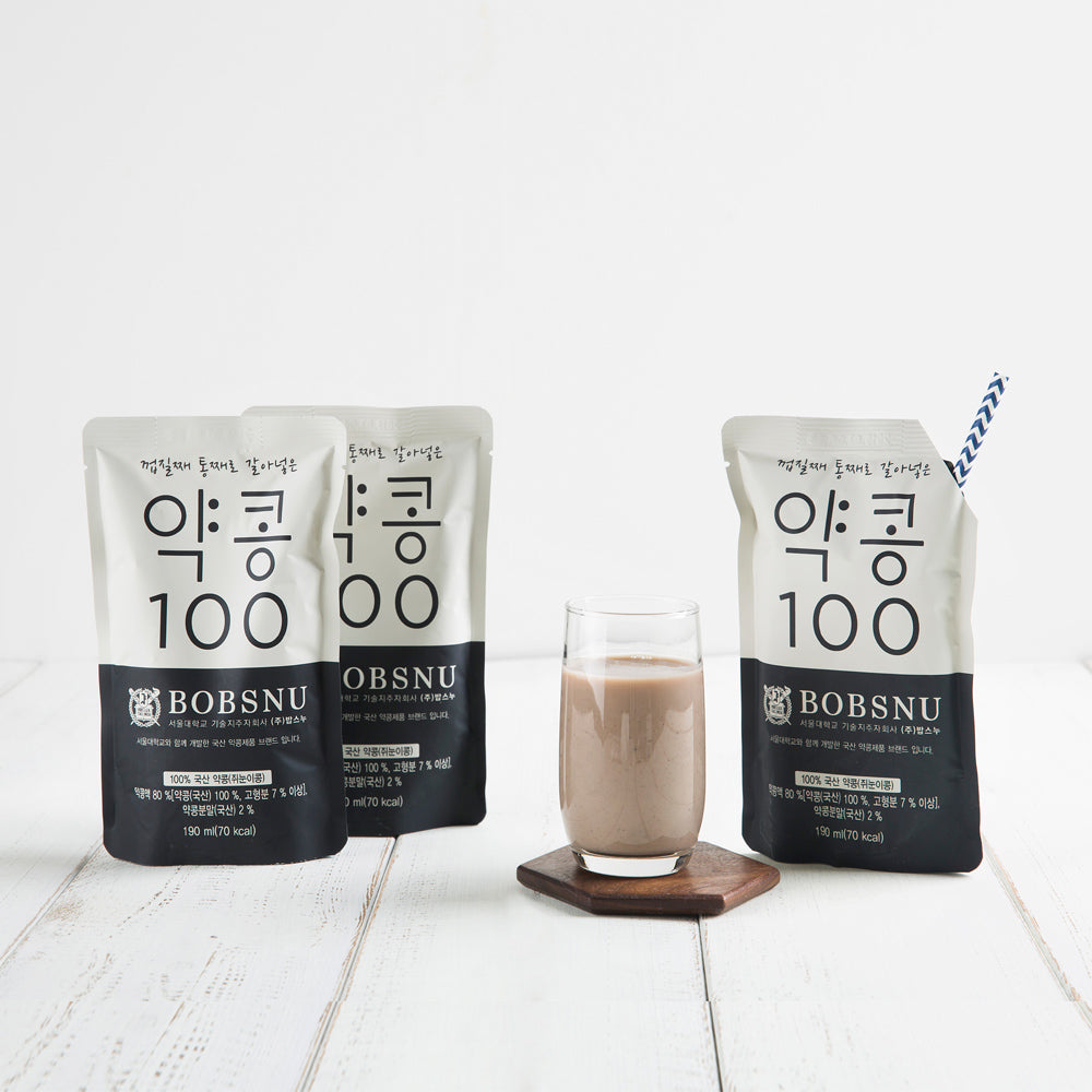 [Sengtae Mom] Fermented Soybean Powder 1kg + [Bobsnu] Soy Milk (Yakkong100) 1box + Yeongju Apple Juice 1box_Free Shipping
