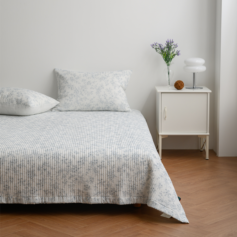 [한국직배송 E] 한길침장 모달냉감 나뚜루 스프레드/이불 Q (색상:블루)