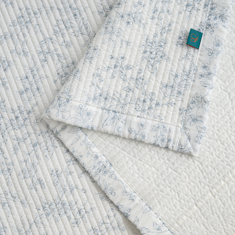 [한국직배송 E] 한길침장 모달냉감 나뚜루 스프레드/이불 Q (색상:블루)