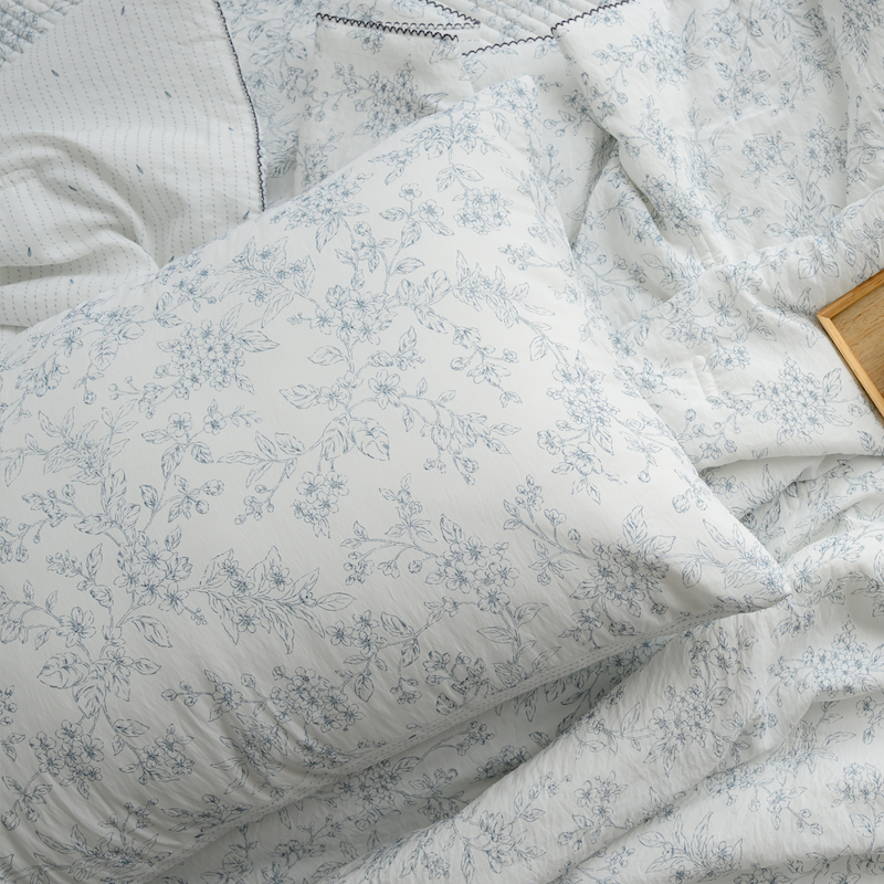 [한국직배송 E] 한길침장 모달냉감 나뚜루 스프레드/이불 Q (색상:블루)