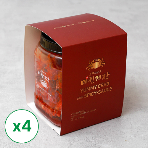Spicy Marinated Crab 1kg x 4_Free shipping (Set)