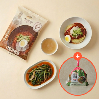 [다담푸드] 제주 산방식당 비빔밀냉면 806gㅣ*증정* [예소담] 열무김치 900g_타임딜