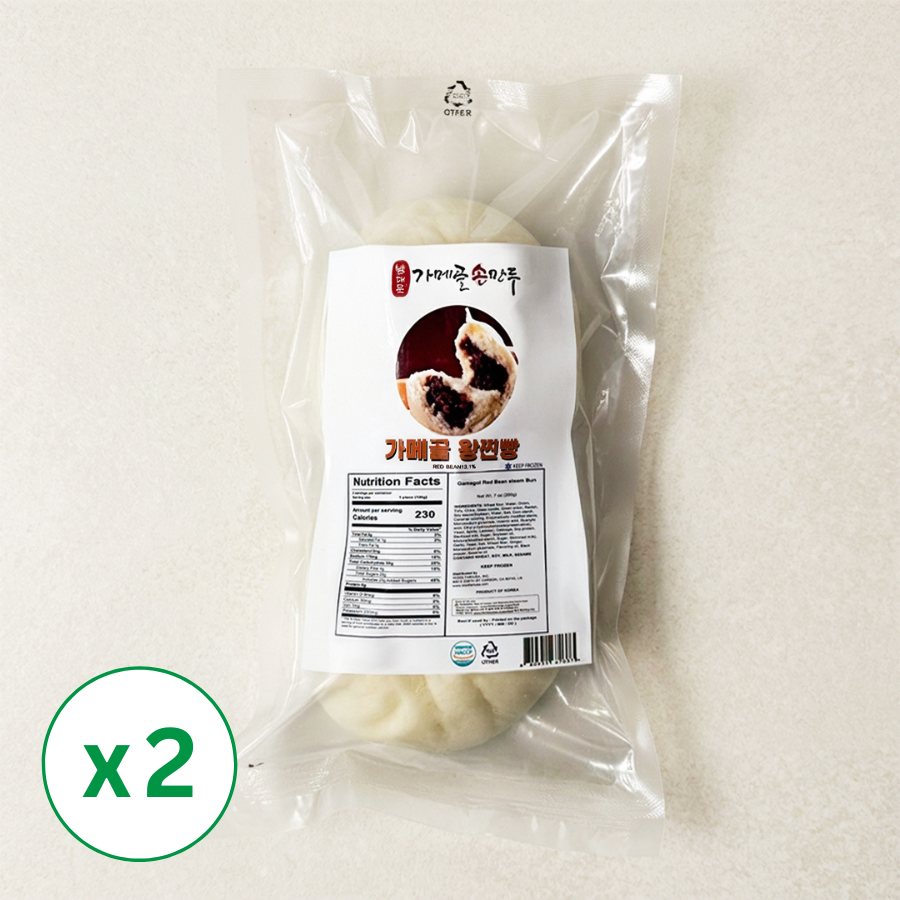 [가메골푸드] 왕찐빵 200g (100g x 2개입) x 2팩 (묶음)