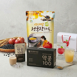 [Sengtae Mom] Fermented Soybean Powder 1kg + [Bobsnu] Soy Milk (Yakkong100) 1box + Yeongju Apple Juice 1box_Free Shipping