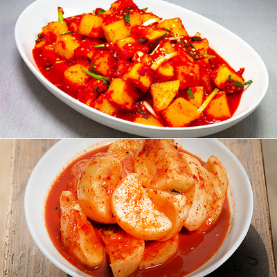 [Korea Direct Delivery C] Hwang Jin Dam White Kimchi 2kg + Cubed Radish Kimchi 2kg + Seokbakji Kimchi 1kg